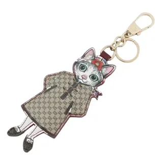 Gucci Pre-owned Accessories, female, Beige, Size: ONE SIZE Pre-owned Canvas Key Holder