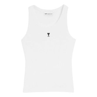 Ami (WMNS) AMI Army Army de Heart Tank Top White FTP811-JE0117-100