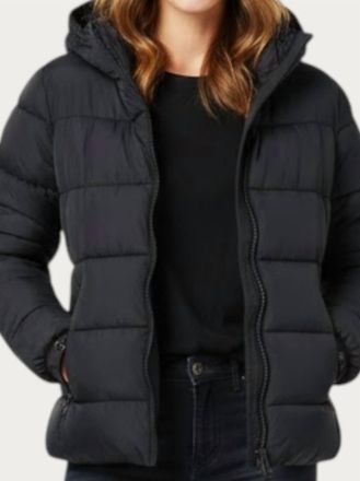 Save The Duck Amelie Animal Free Puffer In Black