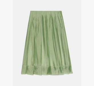 Kate Spade New York Crinkled Organza Pleated Skirt