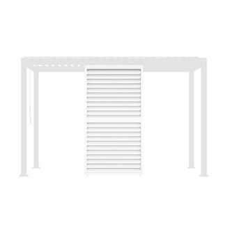 Sweeek Persiana con lamas orientables de 1 3m, blanco