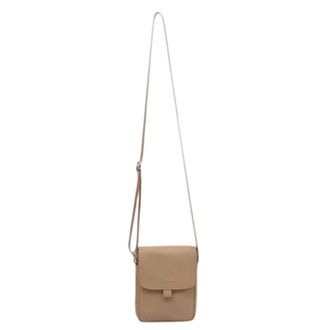 Firetrap Rechthoekige schoudertas van kunstleer (Beige)