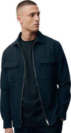 Genti Overshirt Genti donkerblauw met borstzakken