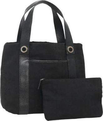 Bulgari Tweedehands Canvas handtassen - Dames - Vintage Handtas - Zwart - ONE Size - Vintage