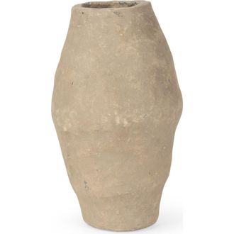 Mercana Rundal Paper Mache Vase in Grey at Nordstrom, Size Large