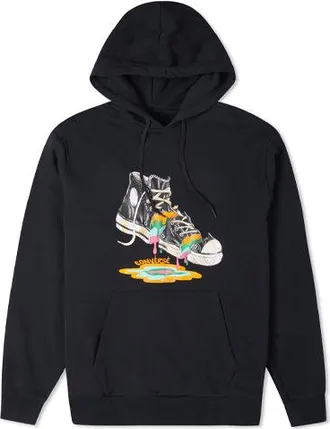 Converse Shoes Printing Fleece Lined Black 10022937-A02