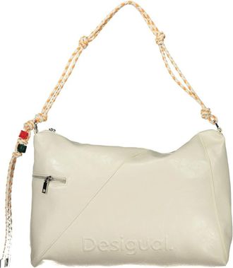 Desigual Cross Body Bags, female, White, Size: ONE SIZE Half Logo Bag Leiria 2.0