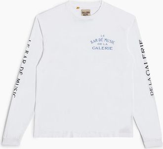 Gallery Dept. Mens Gallery Dept Le Bar Long Sleeve T-Shirt in White - Size: 36