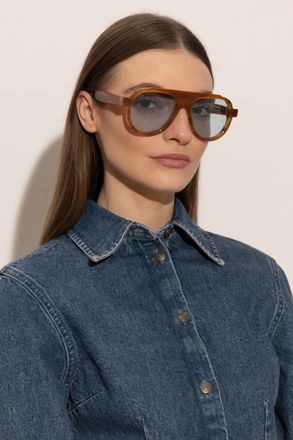 Thierry Lasry Clandesty Sunglasses, Unisex, Brown