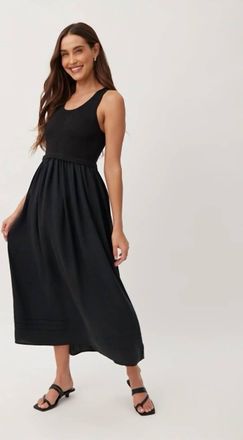 Bella Dahl Sweater Midi Dress In Black