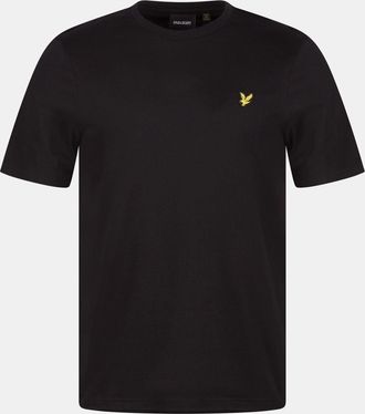 Lyle & Scott Heren T-shirt katoen met logo (Jet Zwart)