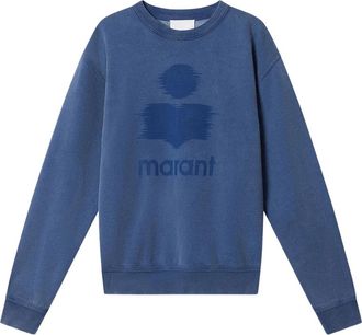 Isabel Marant Mikoy logoprint sweatshirt - Blauw
