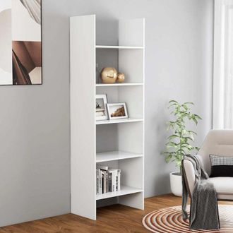 vidaXL Libreria Bianca 60x35x180 cm in Legno Multistrato - Vidaxl