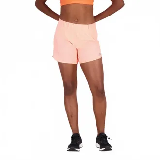 New Balance Womens Impact Run 5 Short In Peach