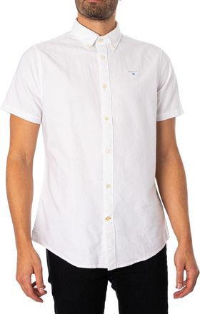 Barbour Op Maat Gemaakt Overhemd Met Korte Mouwen Van Oxtown, Wit