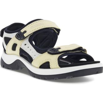 Ecco Yucatan Sandal in Straw/Shadow White at Nordstrom, Size 5-5.5Us