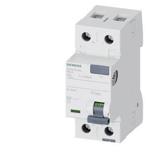 SIEMENS Interruptor Diferencial Sentron 2p 40a 30ma, Tipo Ca, Polo N, Izquierdo 5sv4314-0kl