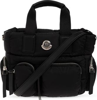 Moncler Caradoc Multi-Pocket Tote Bag - Dames - Handtassen - Zwart - ONE Size - Katoen - Tassen