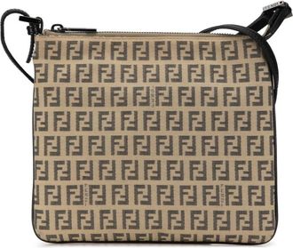 Fendi Pre-owned Cross Body Bags, female, Brown, Size: ONE SIZE Pre-owned Zucchino Canvas Crossbody