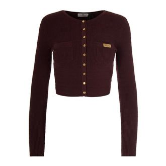 Elisabetta Franchi Dames, Truien, Bruin, Maat: M Zijde