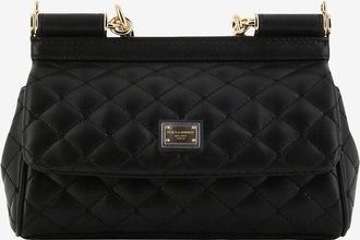 Dolce & Gabbana Handtasche aus gestepptem Nappaleder Sicily Mini