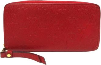 Louis Vuitton Pre-owned Clutches, female, Red, Size: ONE SIZE Pre-owned Vintage Canvas Wallet