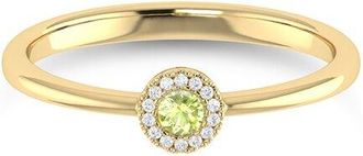 Sabrina Designs 14K 0.11 Ct. Tw. Diamond & Peridot Ring
