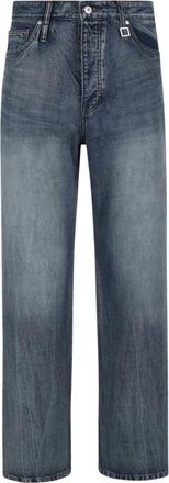 Wooyoungmi Semi-wijde Denim Broek - Heren - Regular Fit Jeans - Blauw - M - Denim - Jeans