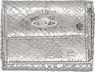 Vivienne Westwood Orb Metallic Snake Calfskin Wallet