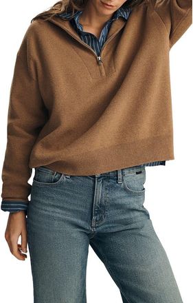 Mavi Half Zip Polo Sweater in Kelp at Nordstrom, Size X-Large