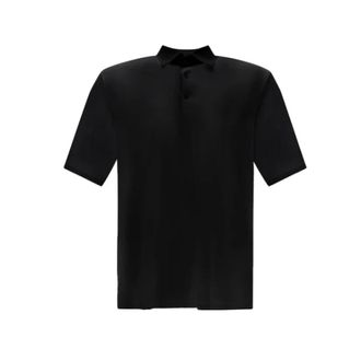 Herno Spring Ultralight Scuba Polo Shirt - male - Herno - Polo Shirts - Black - XL - Tops