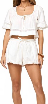 L*Space Lucie Pull-On Short In White