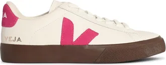 Veja Campo White And Fuchsia Lear Sneakers