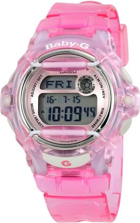 Casio Baby G Pink Resin Digital Ladies Watch BG169R-4