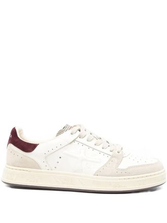 Premiata Quinn panelled sneakers - men - Rubber/Virgin Wool/Goat Skin/Calf Leather/Calf Leather - 40 - White