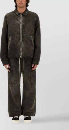 Rick Owens cotton regular-fit wide-leg trousers