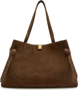 Yuzefi Gyoza Suede Tote bag - Brown - One Size