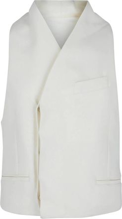 Ferragamo Mens Surplice Vest In White
