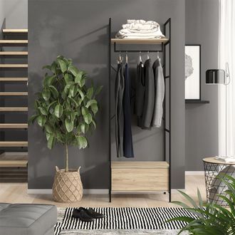 Vicco Armario Enya, Madera, 60 X 180 Cm Con Caj&oacute;n Vicco