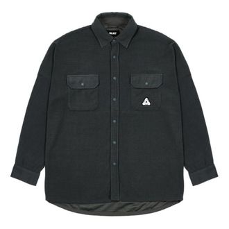 Palace FW21 ULTIMO Polar Grid Overshirt Black P21SHT022