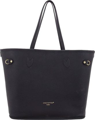 Louis Vuitton Black Monogram Canvas & Leather Neverfull Inside Out Mm (Authentic Pre-Loved)