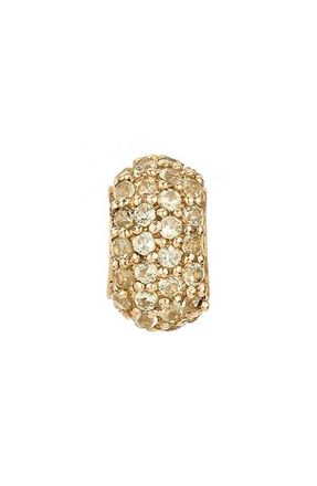 Adina Reyter Pav&eacute; Peridot Wide Bead Charm in 14K Yellow Gold at Nordstrom