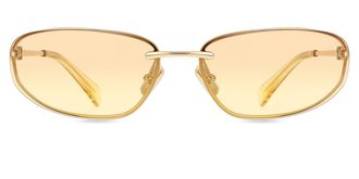 Miu Miu MUA50S 5AK7R1 Womens Sunglasses Gold Size 68