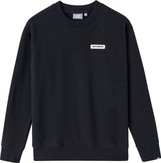 New Balance (WMNS) New Balance Logo Sweatshirts Asia Sizing Black White NC734062-BK