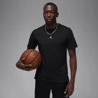 Nike Jordan Mens Jordan Sport Dri-FIT Short-Sleeve Top in Black | FN5829-010