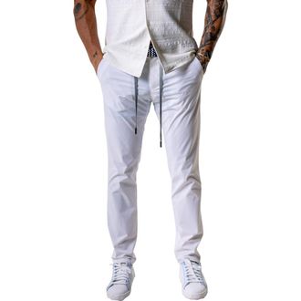 Maceoo Everyday Ebony Slim Fit Pants in Porcelain White at Nordstrom, Size 34 X 32