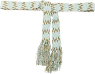 Pierre-Louis Mascia Accessoires, Dames, Veelkleurig, ONE Size, Geprinte Zijden Riem