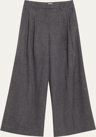 TWP Next Didi Stretch Wool Wide-Leg Trousers