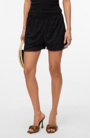 Vero Moda Maya Lace Shorts in Black at Nordstrom Rack, Size X-Small