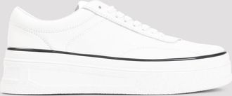 Jil Sander White Low Leather Sneakers